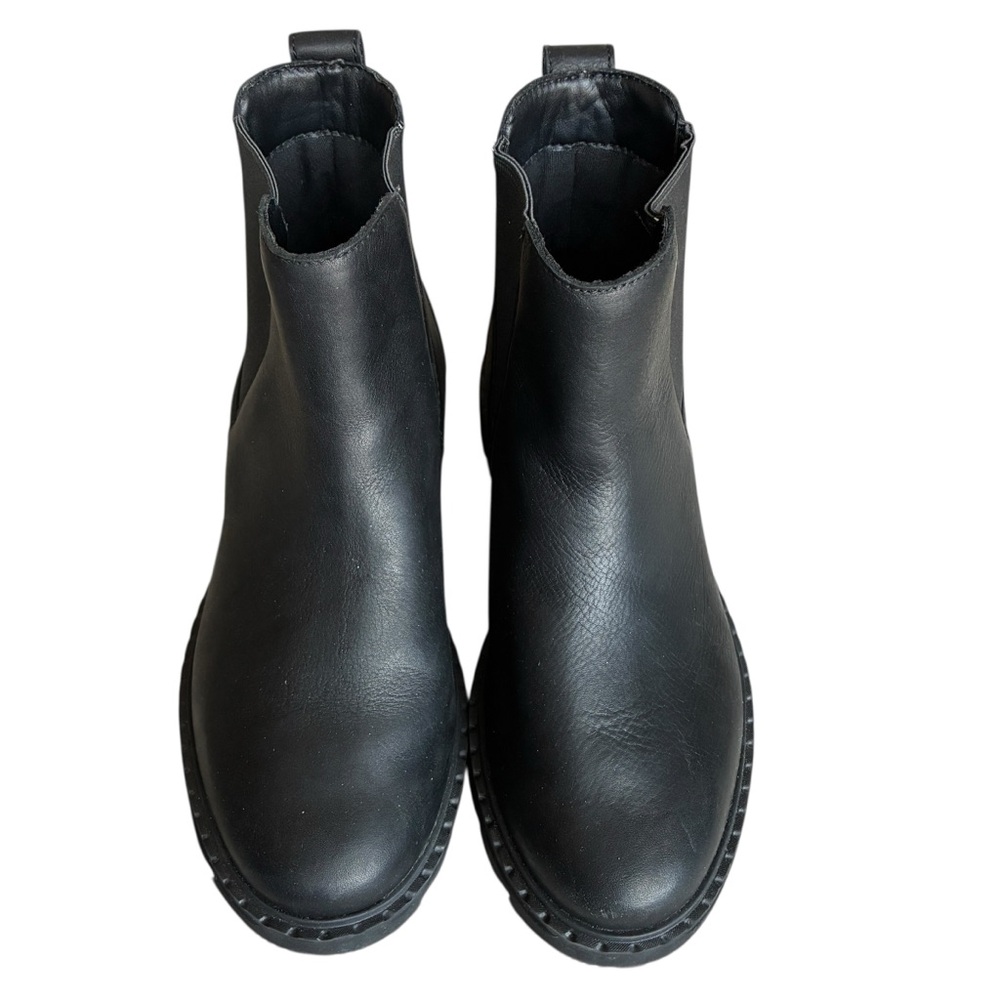 Sorel Waterproof Black Chelsea Boots Lug Sole Leather Size 9.5 - Picture 7 of 16